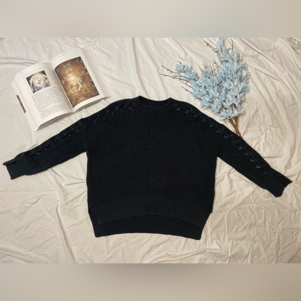 ALLSAINTS ARIA LACED JUMPER black USED